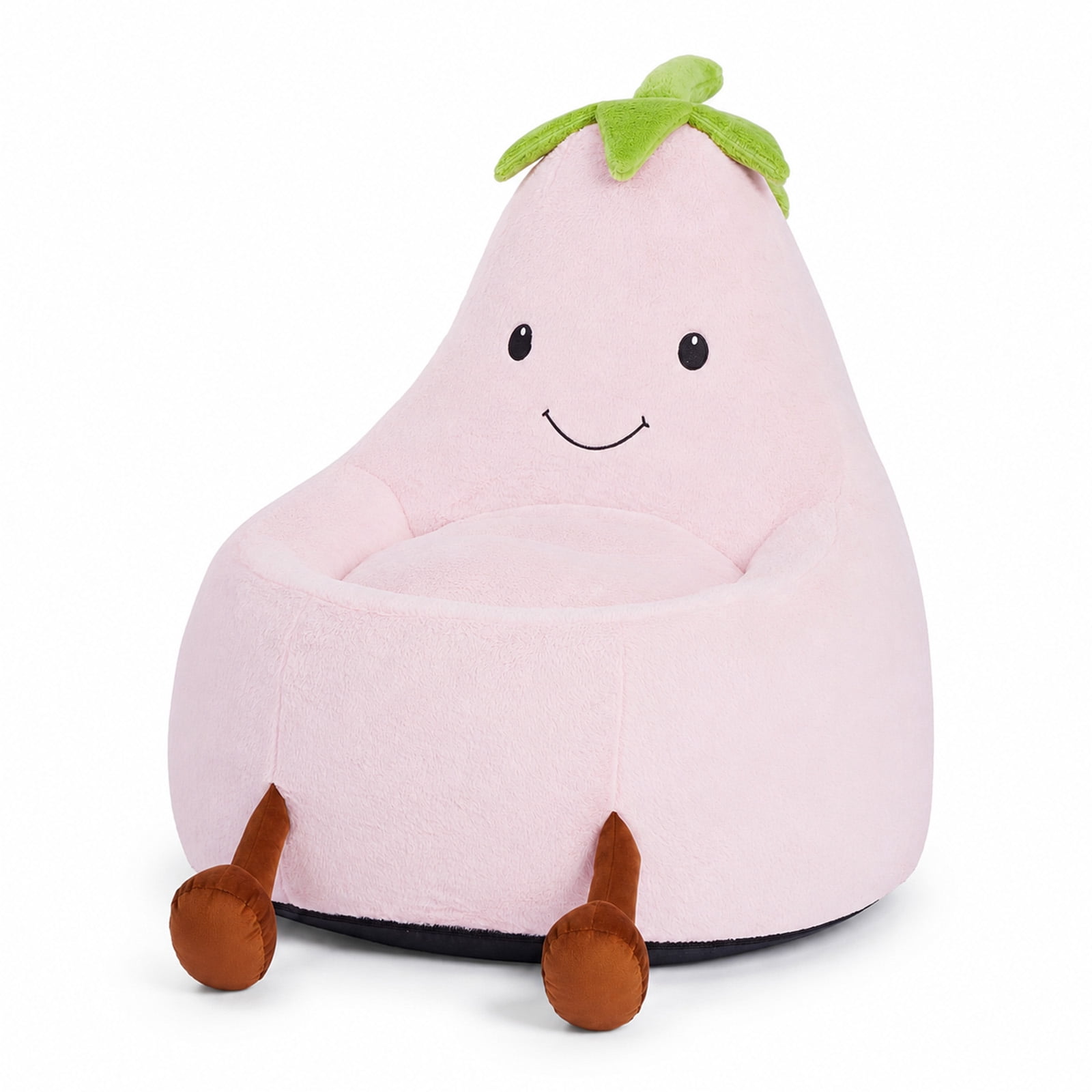 Alvantor Kids Bean Bag Chair, Stuffed Toddler Couch with Artificial Rabbit Fur Cover for Teens & Kids, Comfy Lazy Sofa Chair for Reader, Living Room, Bedroom