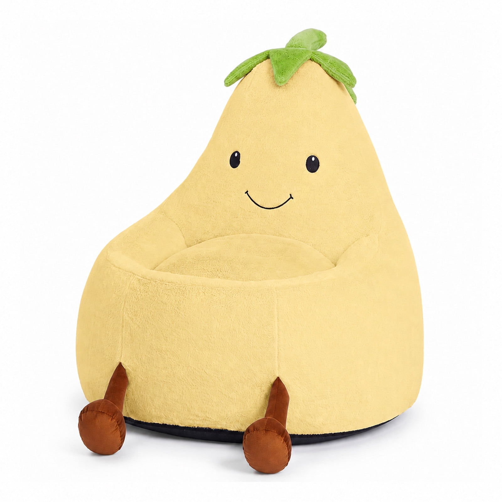 Alvantor Kids Bean Bag Chair, Stuffed Toddler Couch with Artificial Rabbit Fur Cover for Teens & Kids, Comfy Lazy Sofa Chair for Reader, Living Room, Bedroom