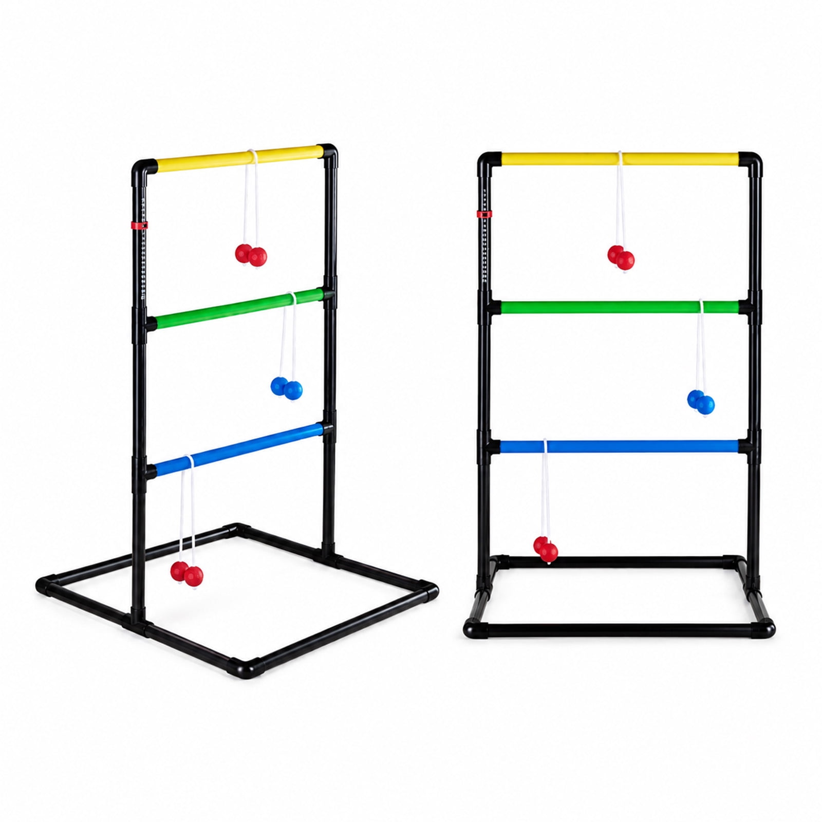 Alvantor Ladder Ball Pro Steel Outdoor Lawn Toss Game Set with 6 Soft Rubber Bolo Balls and Travel Carrying Case, Ages 8+