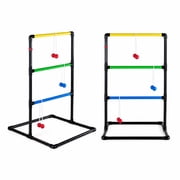 Alvantor Ladder Ball Pro Steel Outdoor Lawn Toss Game Set with 6 Soft Rubber Bolo Balls and Travel Carrying Case, Ages 8+