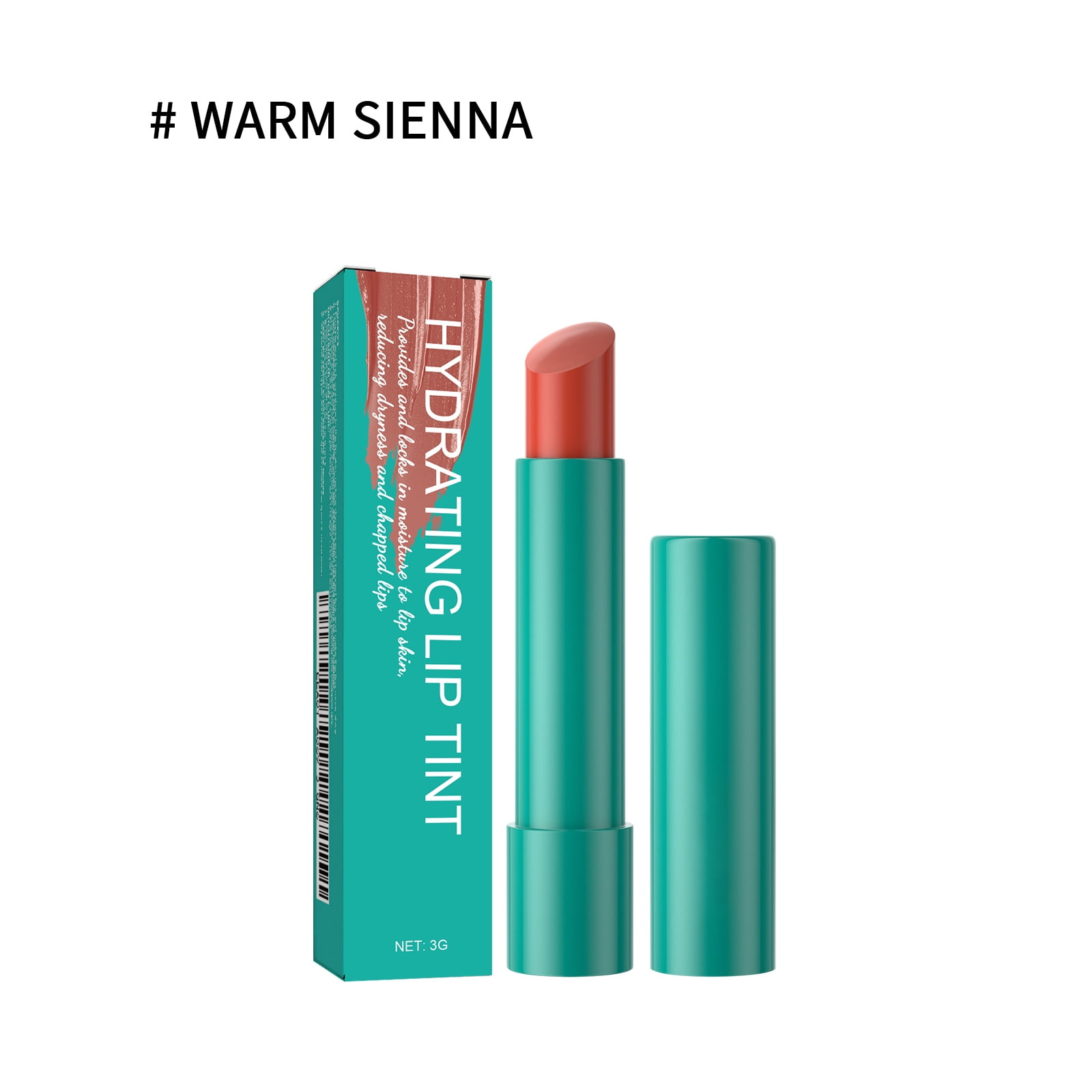 Alvantor Lipstick Shine Hydrating Tinted Lip Balm, Reduce Lip Lines and Smooth Lips, Warm Sienna 0.1oz