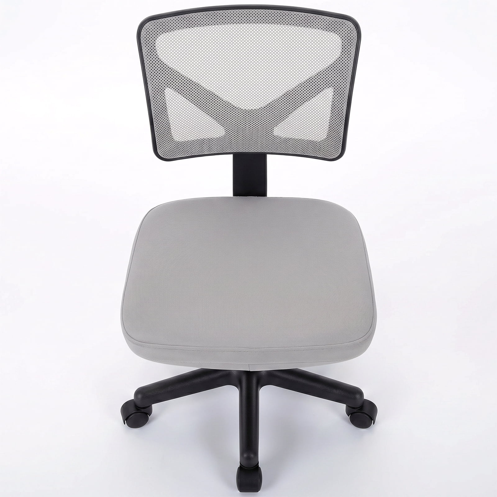 Alvantor Low-Back Mesh Office Chair with Lumbar Support, Armless Swivel Rolling Chair