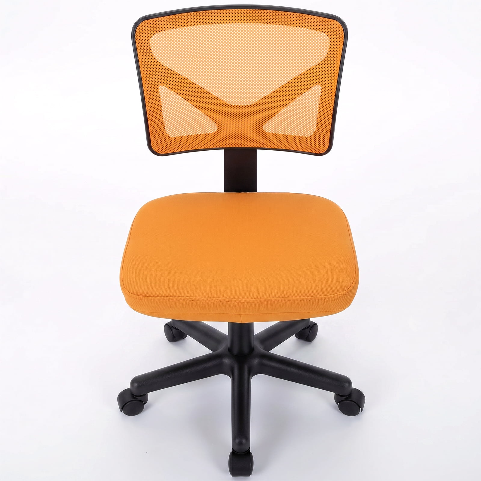 Alvantor Low-Back Mesh Office Chair with Lumbar Support, Armless Swivel Rolling Chair