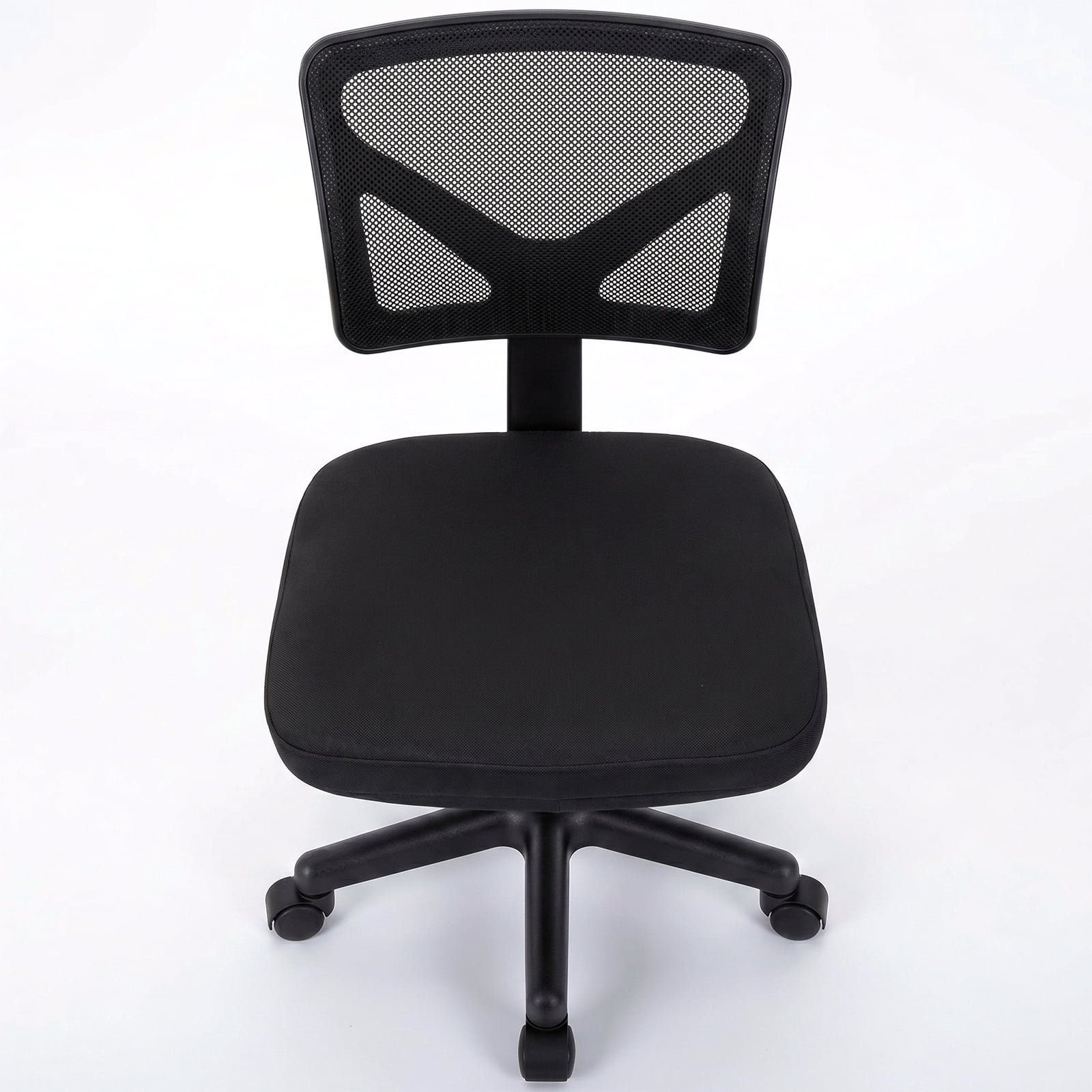 Alvantor Low-Back Mesh Office Chair with Lumbar Support, Armless Swivel Rolling Chair