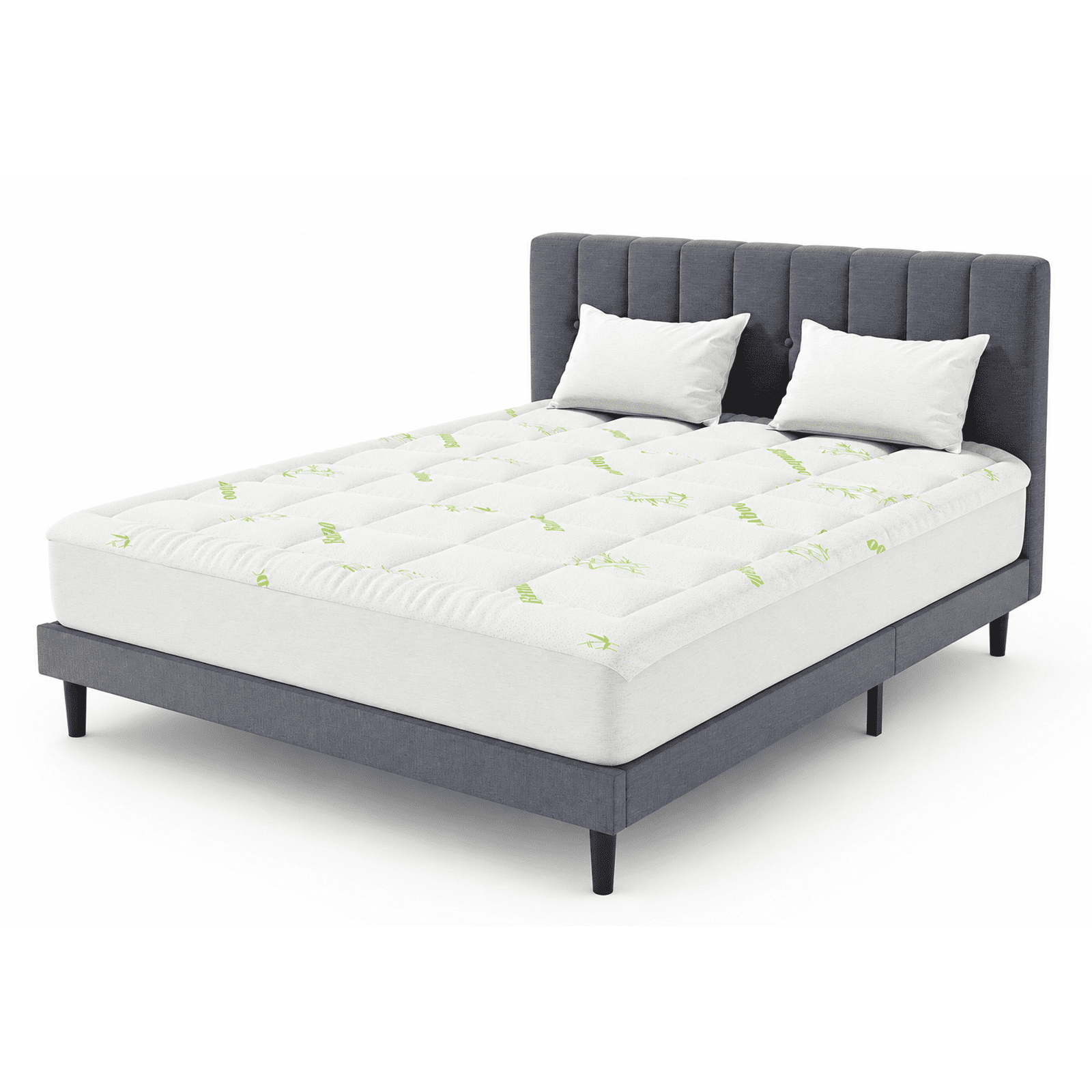 Alvantor Mattress Protector, Breathable Mattress Cover Twin/Full/Queen/King Size Bed, Cooling 3D Air Fabric Bed Pad Cover, Deep Pocket 8"-21"
