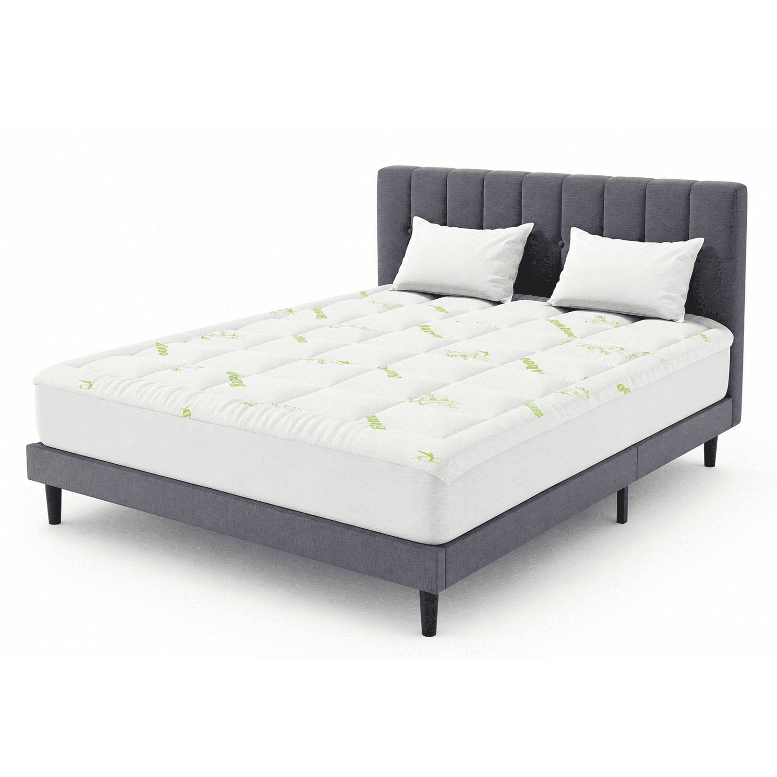 Alvantor Mattress Protector, Breathable Mattress Cover Twin/Full/Queen/King Size Bed, Cooling 3D Air Fabric Bed Pad Cover, Deep Pocket 8"-21"