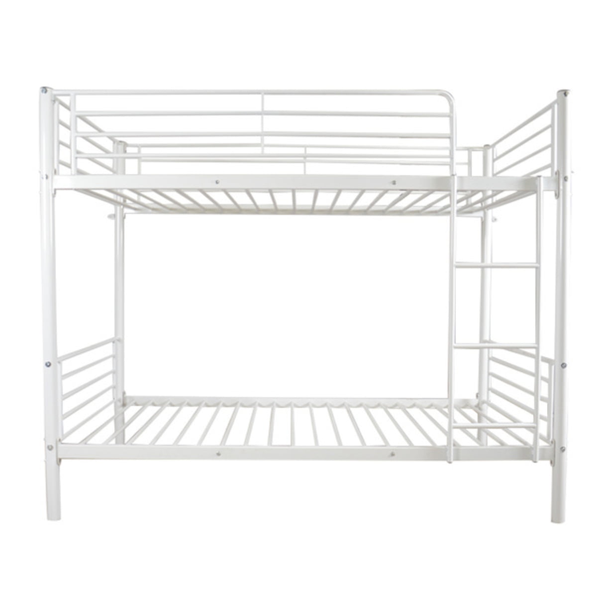 Alvantor Twin Metal Bunk Bed with Safety Guard Rails & Ladder