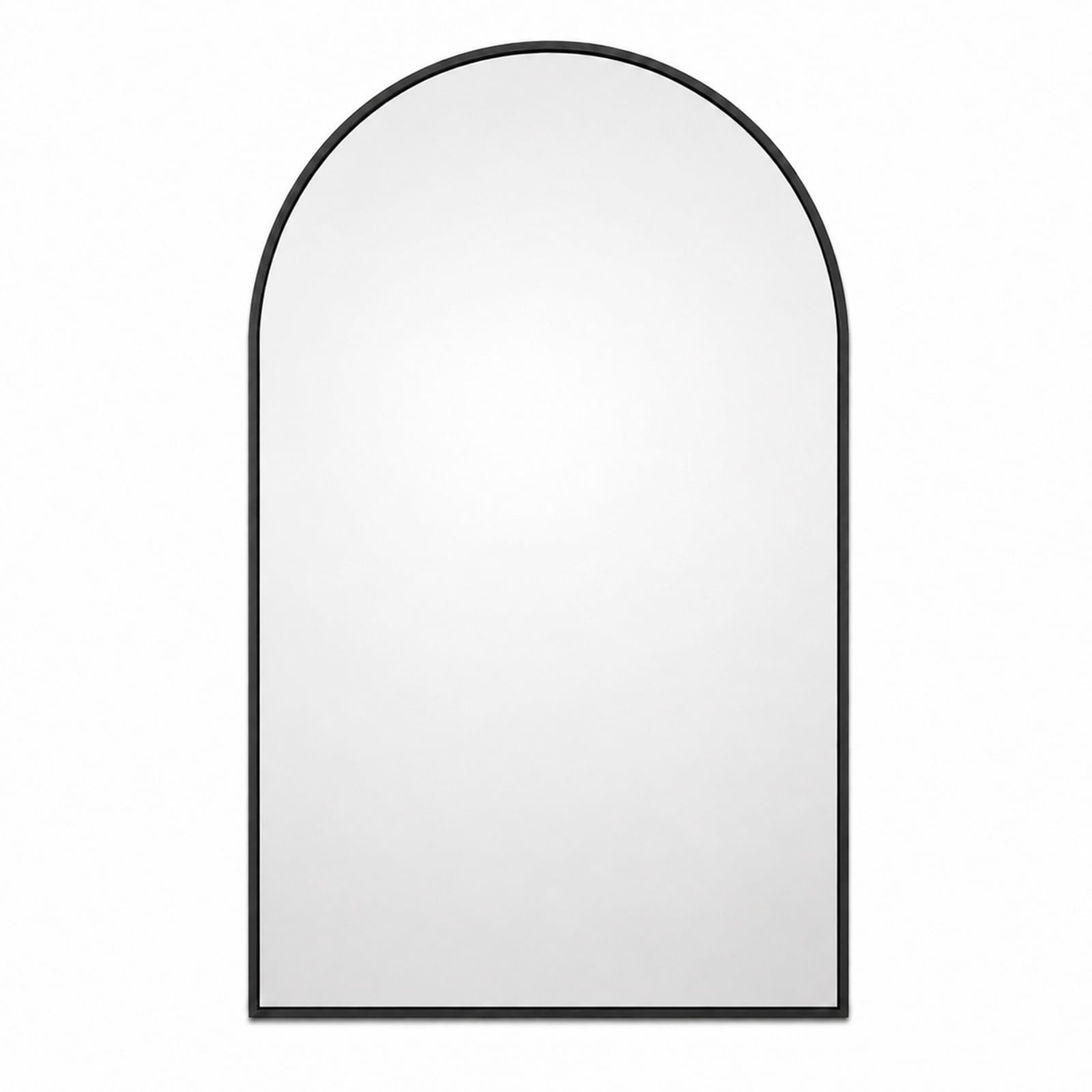 Alvantor Metal Framed Arched Wall Mirror for Bathroom or Bedroom, Modern Decorative Vanity Mirror