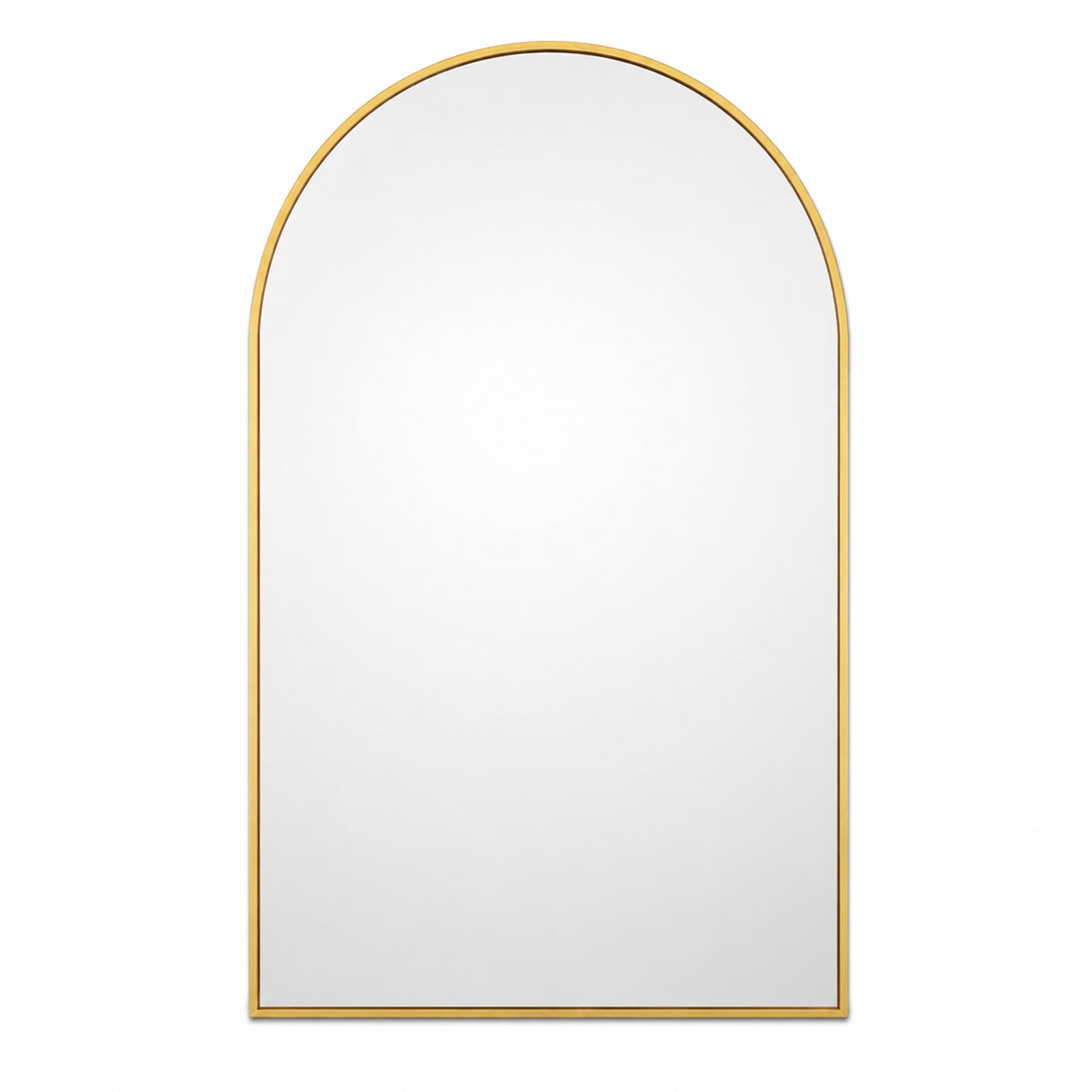 Alvantor Arched Metal Framed Wall Mirror for Vanity or Bathroom