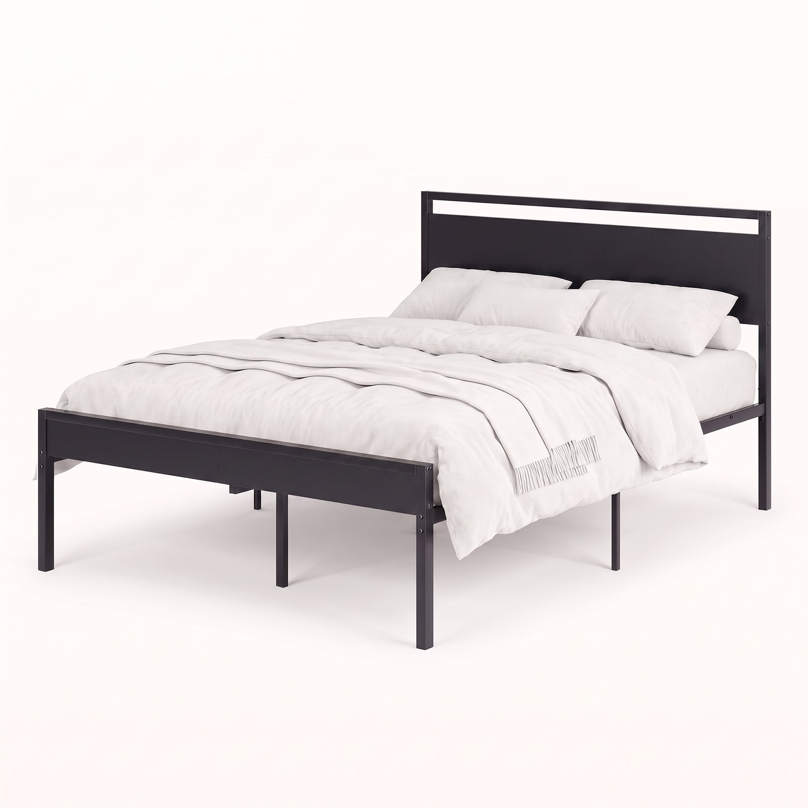 Alvantor Metal Platform Bed Frame, Mattress Foundation with Headboard and and Footboard, No Box Spring Needed Support, Noise Free, Easy Assembly