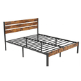 thumbnail image 1 of Alvantor Metal Platform Bed Frame with Headboard & Footboard - No Box Spring Needed, 800LBS Sturdy Wooden Slats Support, Industrial Style, 1 of 7