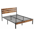 thumbnail image 1 of Alvantor Metal Platform Bed Frame with Headboard & Footboard - No Box Spring Needed, 800LBS Sturdy Wooden Slats Support, Industrial Style, 1 of 7