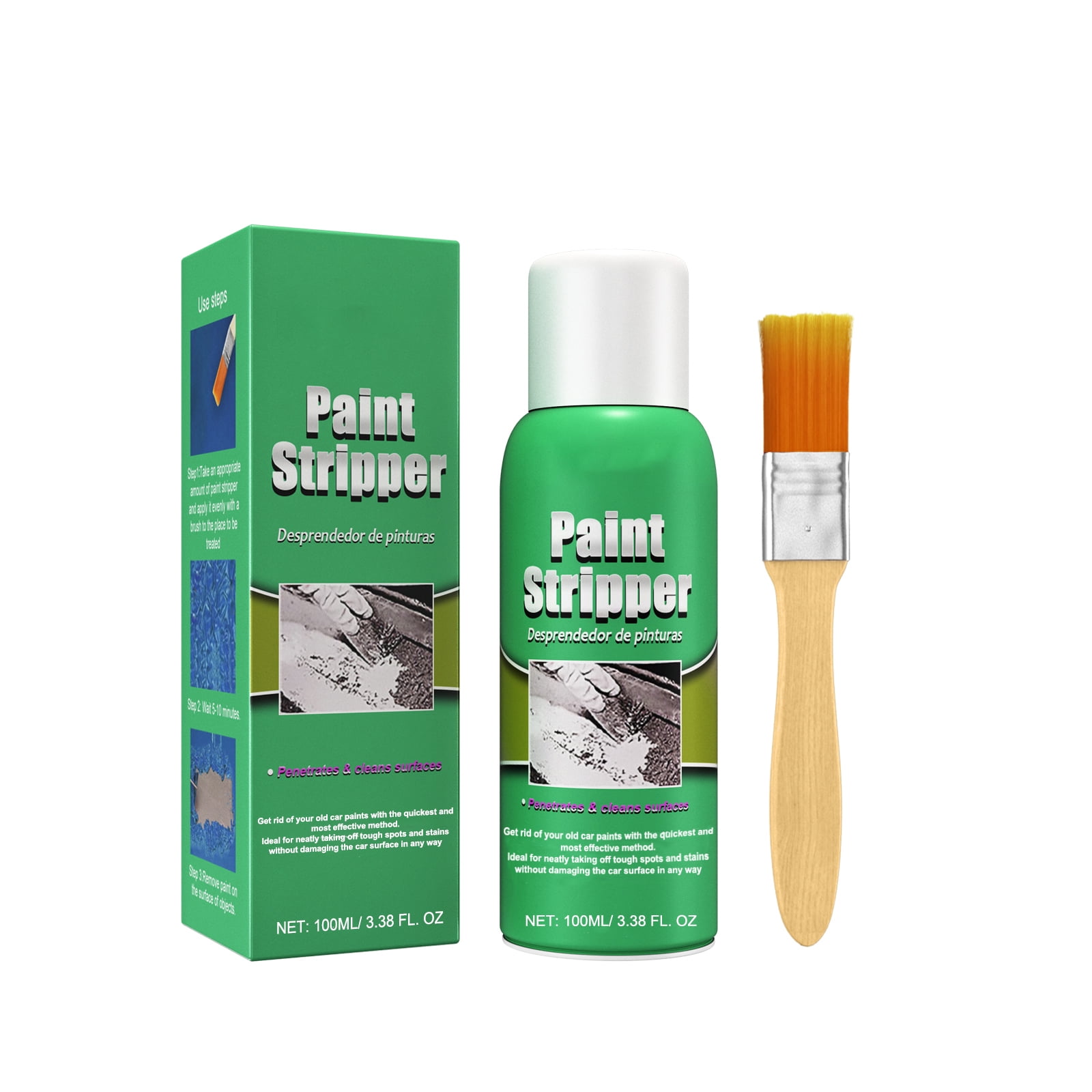 Alvantor Fast Acting Paint Remover Gel for Auto Wheels, 3.38 fl.oz