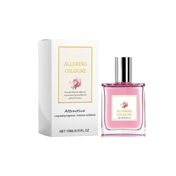 Alvantor Women's Perfume, Rose Fresh Long Lasting Fragrance, 0.51 fl. oz