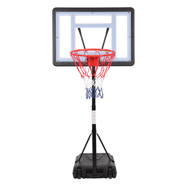 Alvantor Poolside Adjustable Height Basketball Hoop with PVC Backboard and Fillable Base for Kids Family Outdoor Play