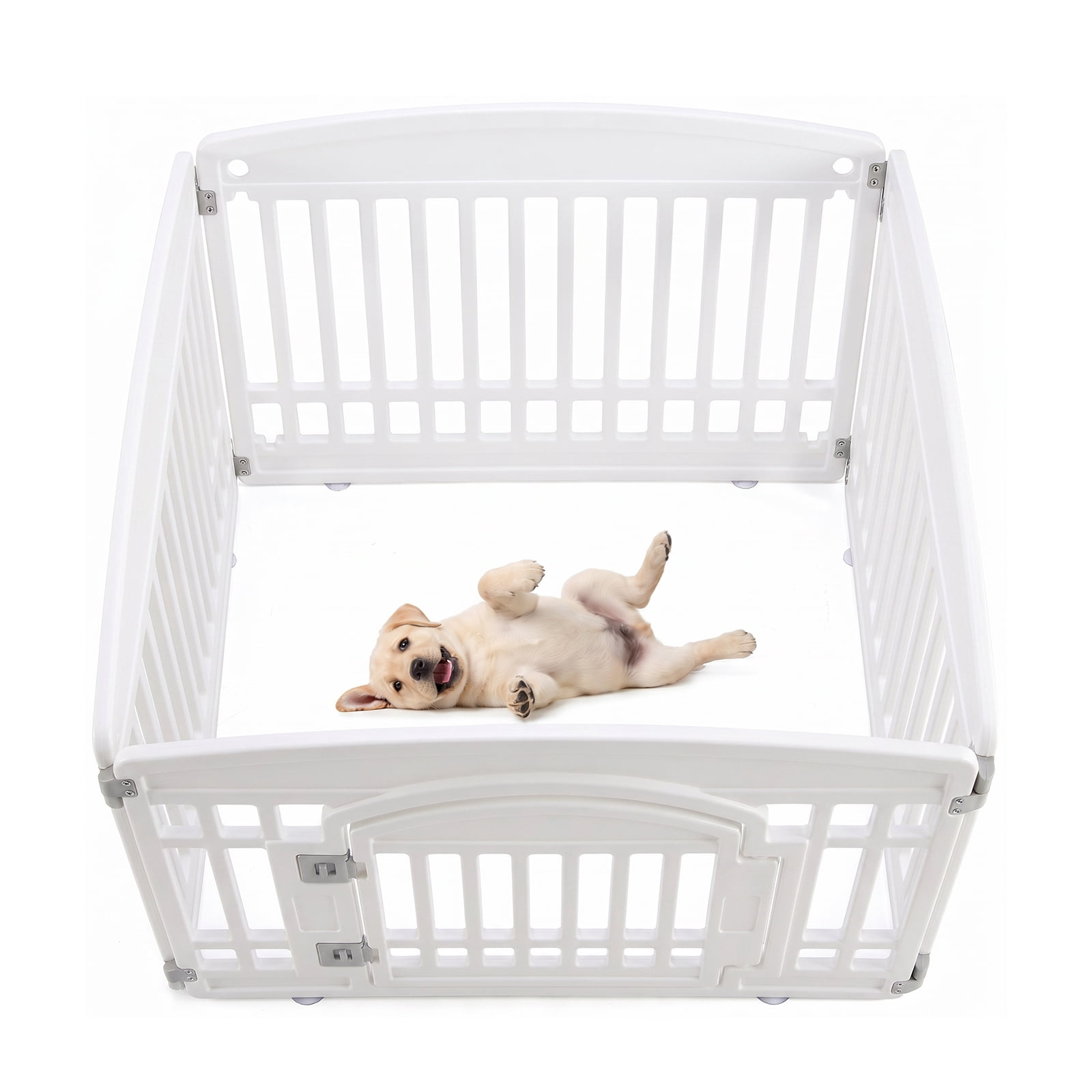 Alvantor Portable Dog Playpen - Foldable Pet Fence for Indoor and Outdoor Use, Easy to Clean