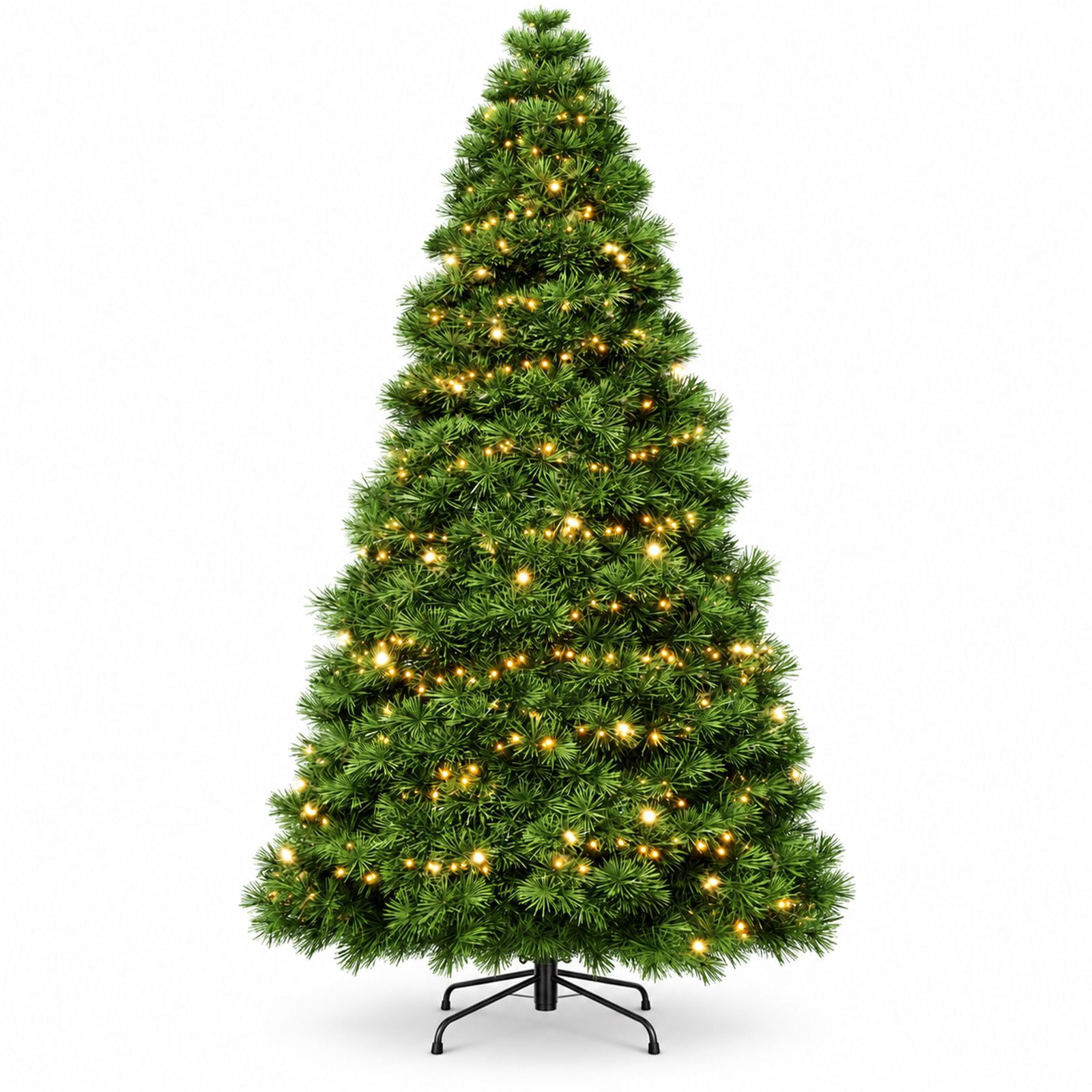 Alvantor Pre-Lit Christmas Tree, Green 6 FT Hinged Spruce