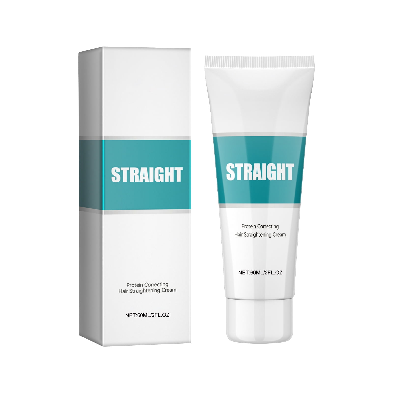 Alvantor Protein Hair Correction Straightening Cream - Smoothing Frizz Repair Treatment, 2fl.oz