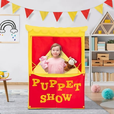 Alvantor Puppet Theater for Kids Tent Child Playhouse Puppet Show