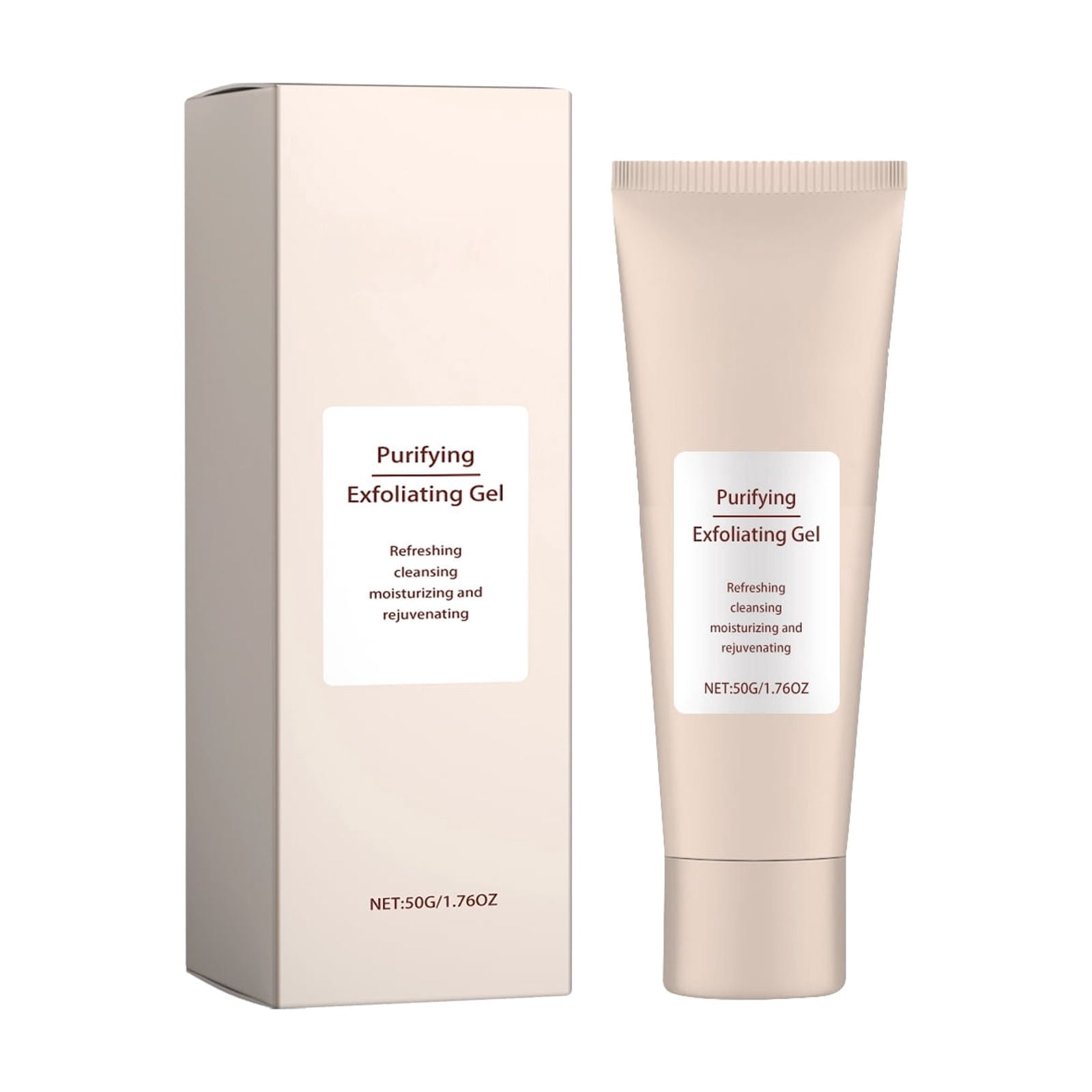 Alvantor Purifying Exfoliating Gel Face Scrub, Deep Pore Cleanser Blackhead Remover, 1.76oz