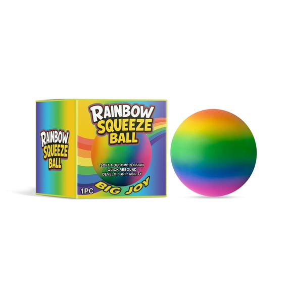 Alvantor Rainbow Stress-Relieving Ball Soft TPR Slow Rebound Squeeze Kneading Fidget Toy