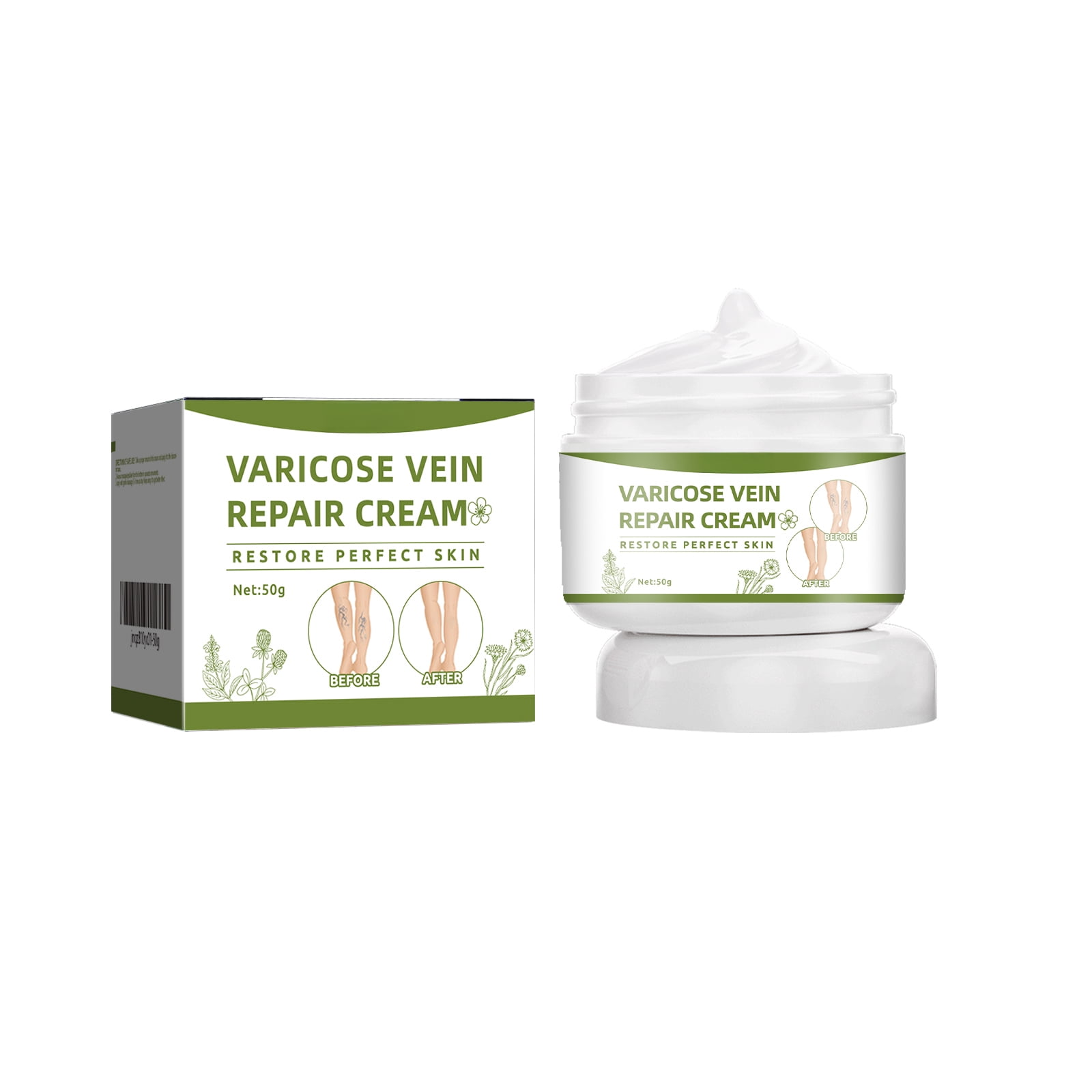 Alvantor Relief Cream for Leg, Leg Massage Cream for Smooth and Shiny, 1.76oz