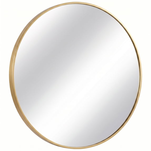 Alvantor Round Mirror, HD Anti-Fog Vanity Mirror, Gold/Black, 20/24/30 inch