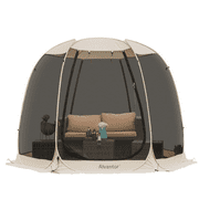 Alvantor Screen House Room Camping Beige Instant Canopy Pop Up Sun Shade Gazebo 10'X10'