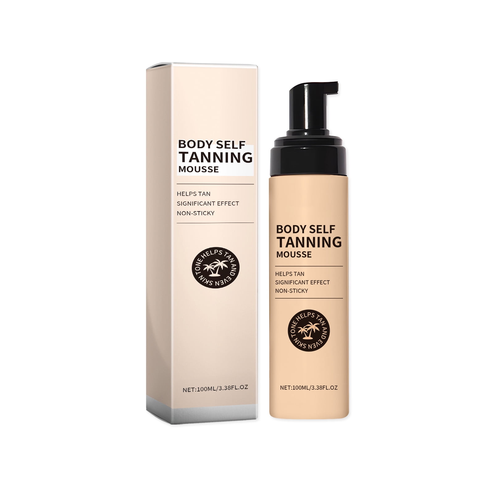 Alvantor Sunless Self Tanner Mousse, Bronze Tanning, 3.38 fl. oz.