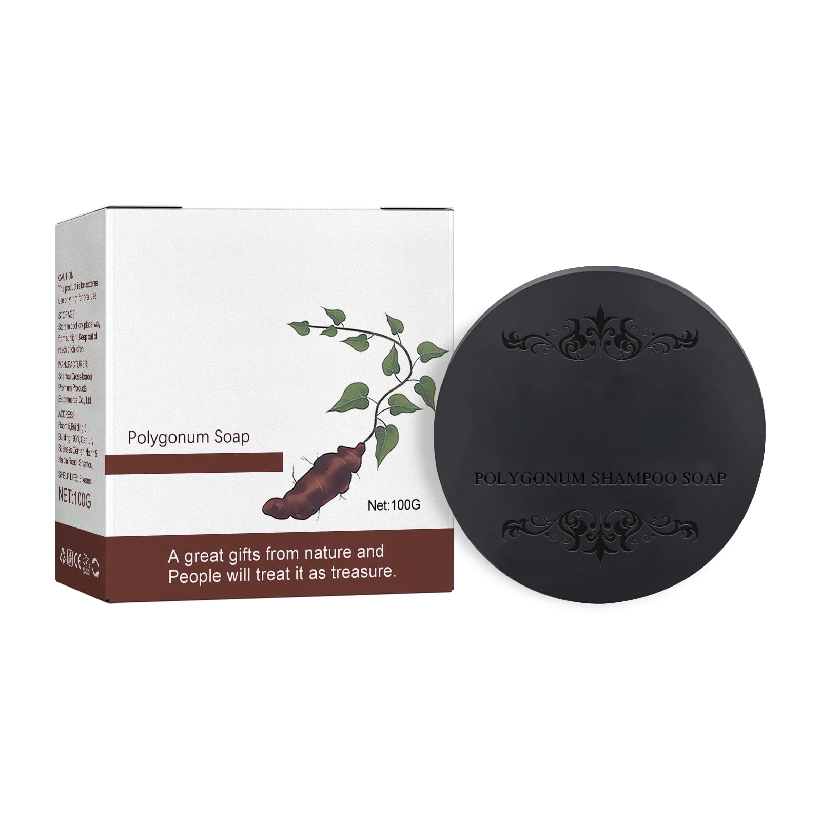 Alvantor Shampoo Bar for Growth with Polygonum Multiflorum, Anti-Dandruff, Nourishing Solid Hair Care Soap, 3.52oz