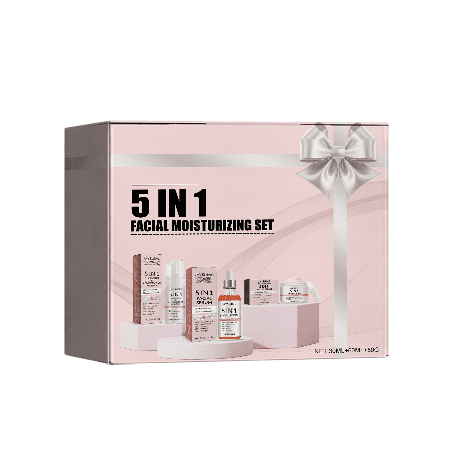 Alvantor Travel Friendly Hydrating Facial Serum, Cream, and Cleanser Set for Women and Teens
