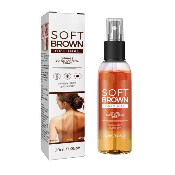 Alvantor Soft Brown Self Tanning Spray Natural Bronzer Mist 1.05 fl oz