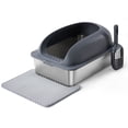 thumbnail image 1 of Alvantor Stainless Steel XL Enclosed Cat Litter Box with Lid, Anti-Leakage and High Sided, 1 of 7