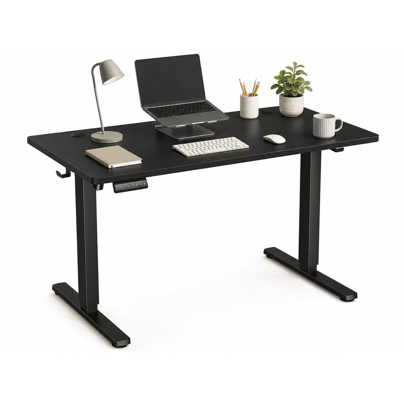Alvantor Standing Desk, 28.7''- 48'' Height Electric Height Adjustable Home Office Desk with 3 Memory Presets, Sit and Stand Up, T-Shaped Frame