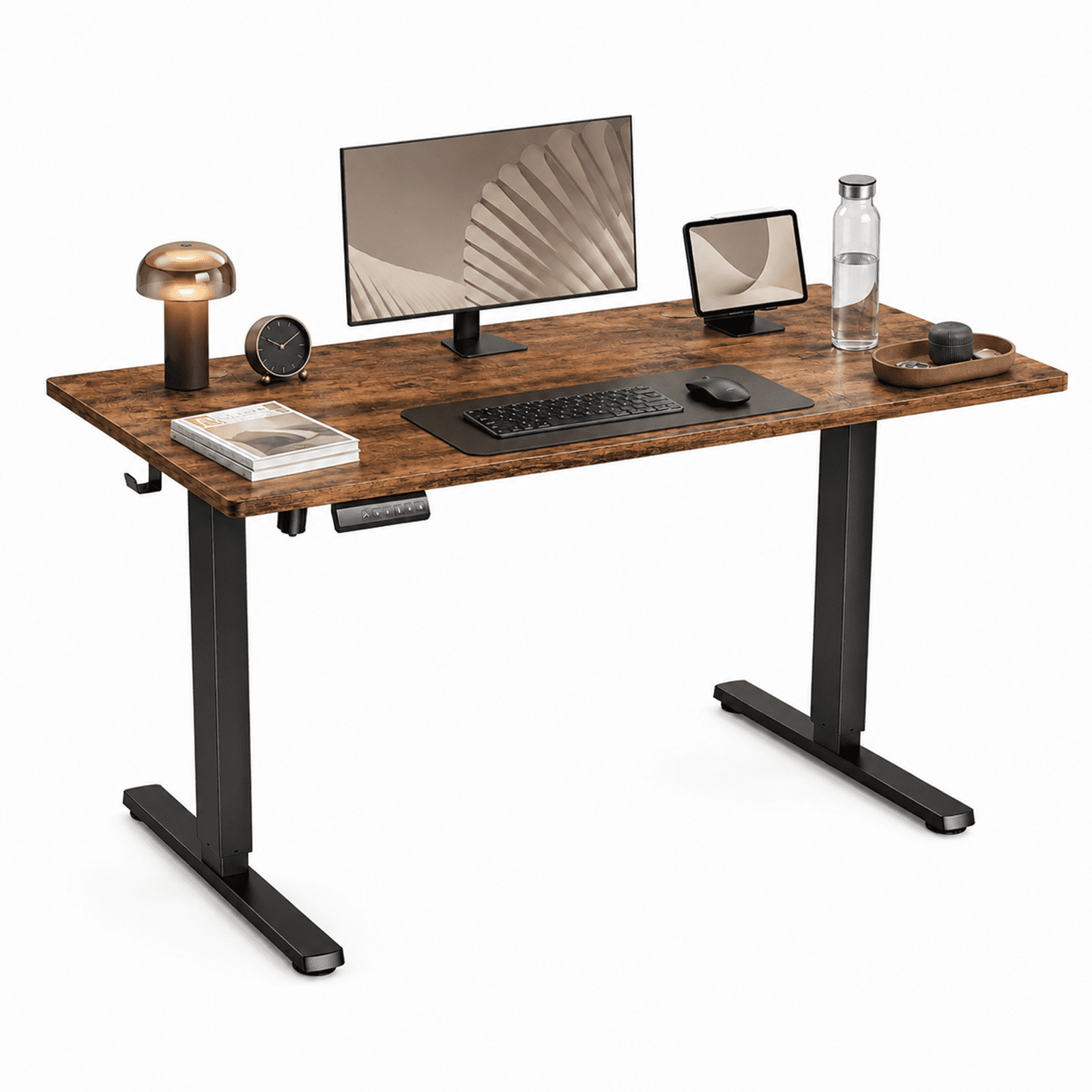 Alvantor Standing Desk, 28.7''- 48'' Height Electric Height Adjustable Home Office Desk with 3 Memory Presets, Sit and Stand Up, T-Shaped Frame