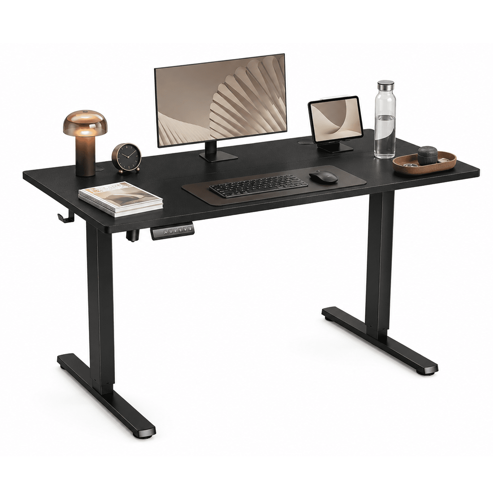 Alvantor Standing Desk, 28.7''- 48'' Height Electric Height Adjustable Home Office Desk with 3 Memory Presets, Sit and Stand Up, T-Shaped Frame
