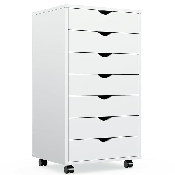 Alvantor Mobile Storage Cabinet with Wheels, 5-Drawer Organizer for Office or Bedroom