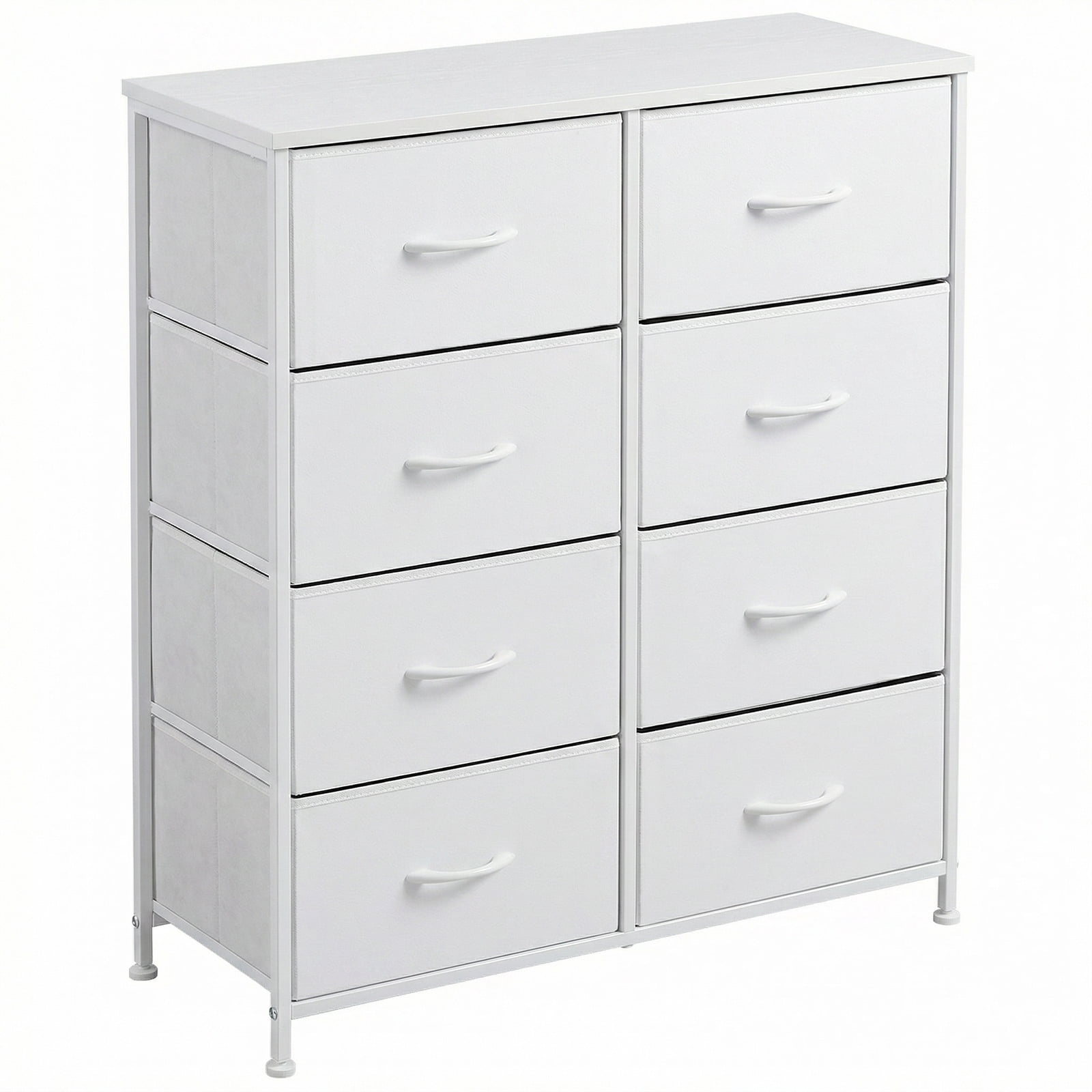 Alvantor Tall Dresser Fabric Storage Tower ,Wooden Top for Kid Room, Closet, Entryway, Nursery