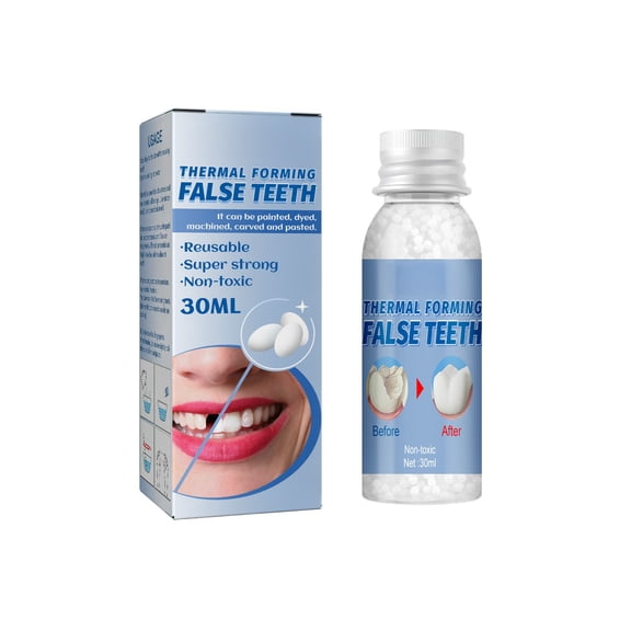 Alvantor Temporary Tooth Replacement Kit, Missing Tooth Fix, Moldable Dental Wax for Cosplay, Halloween, Gaps & Cavities - Safe, Reusable & Durable