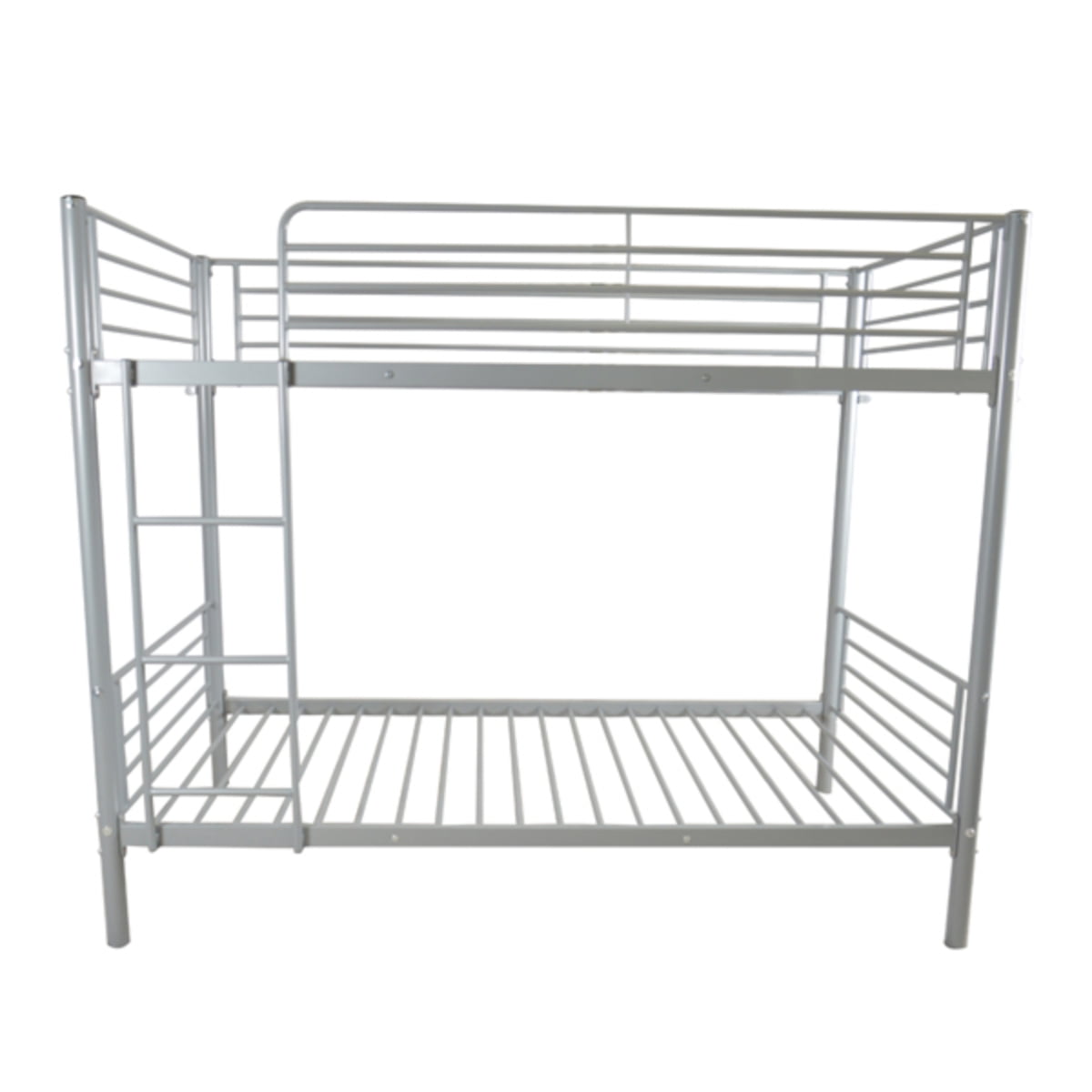 Alvantor Twin Over Twin Metal Bunk Bed with Safety Guard Rails and Ladder