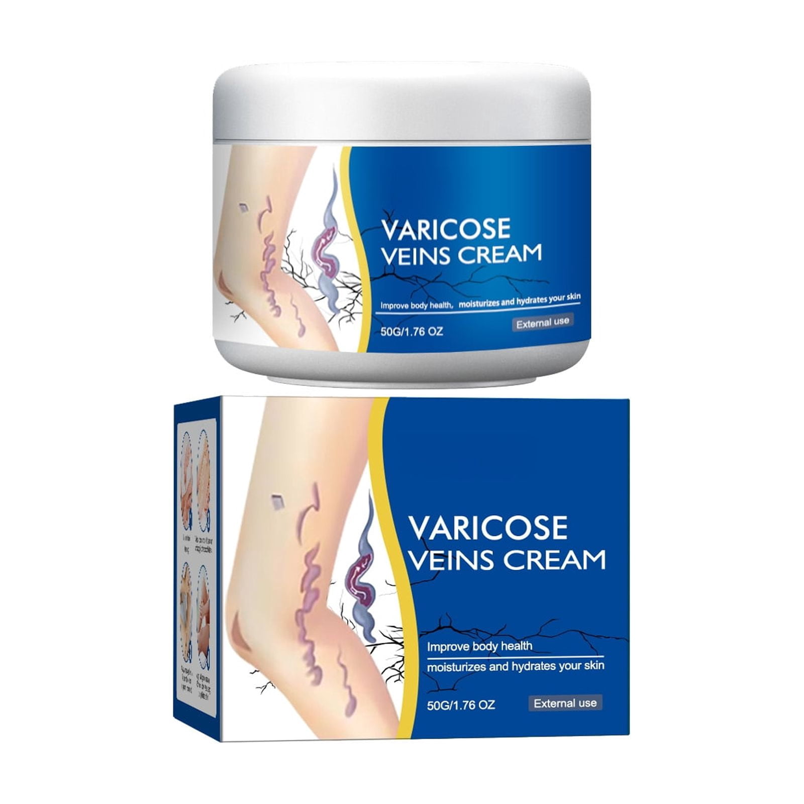 Alvantor Varicose Cream Soothing Vein Relief Leg Cream for Tired Legs 1.76oz