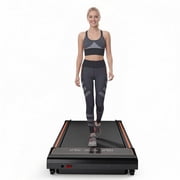 Alvantor Walking Pad Treadmill Portable Under Desk Quiet Adjustable Speed for Home Office,Black