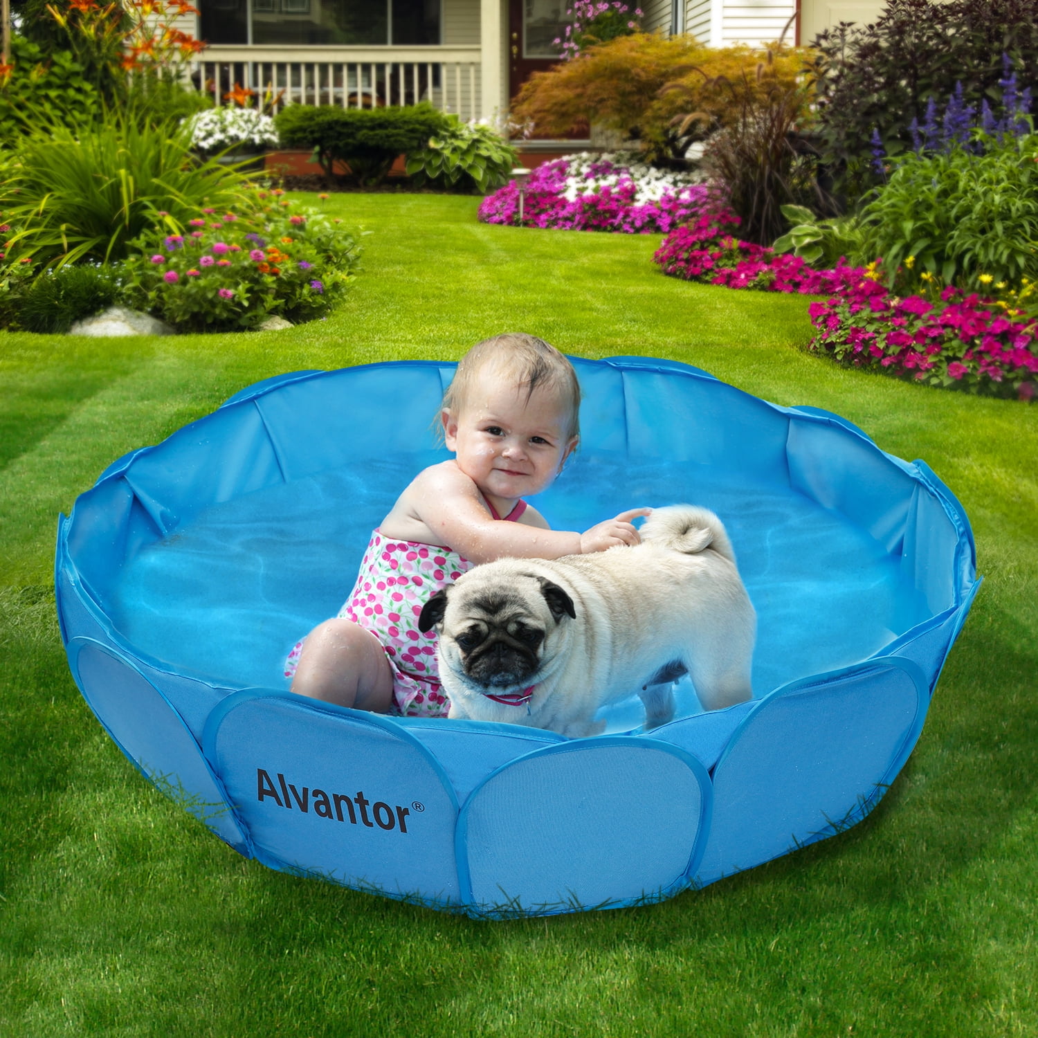 Alvantor kiddie Swimming Pool For Kids Pets Bath Tub - Walmart.com