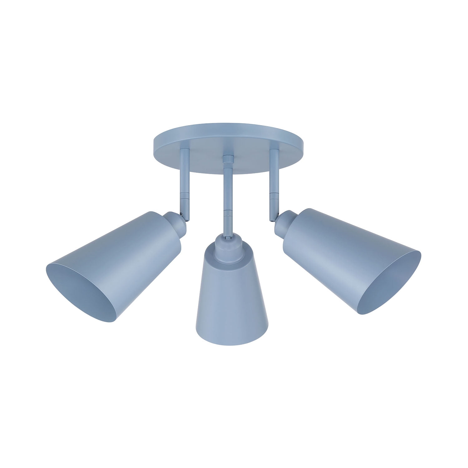 Alvar - 3-Light Semi Flush Mount - Harbor Blue