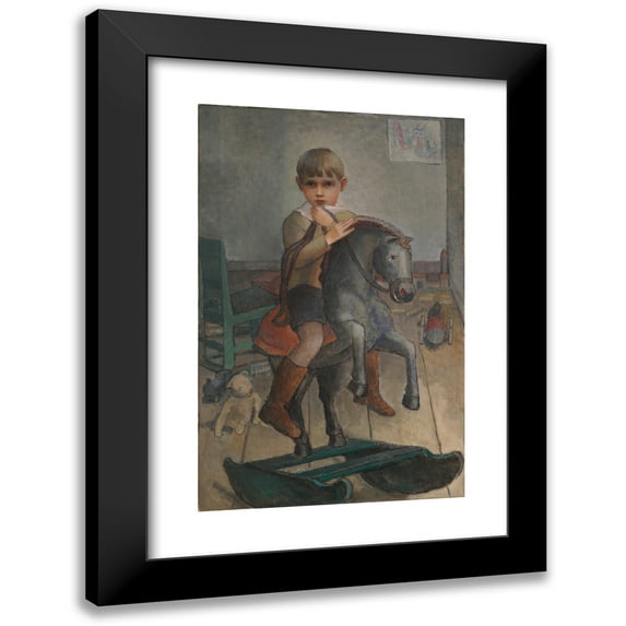 Alvar Cawén 11x14 Black Modern Framed Museum Art Print Titled - Matti (1933)