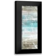 thumbnail image 1 of Alvarez, Cynthia 11x24 Black Modern Framed Museum Art Print Titled - Aqua Space 3, 1 of 5