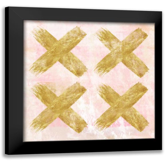 Alvarez, Cynthia 12x12 Black Modern Framed Museum Art Print Titled - Tic Tac Toe