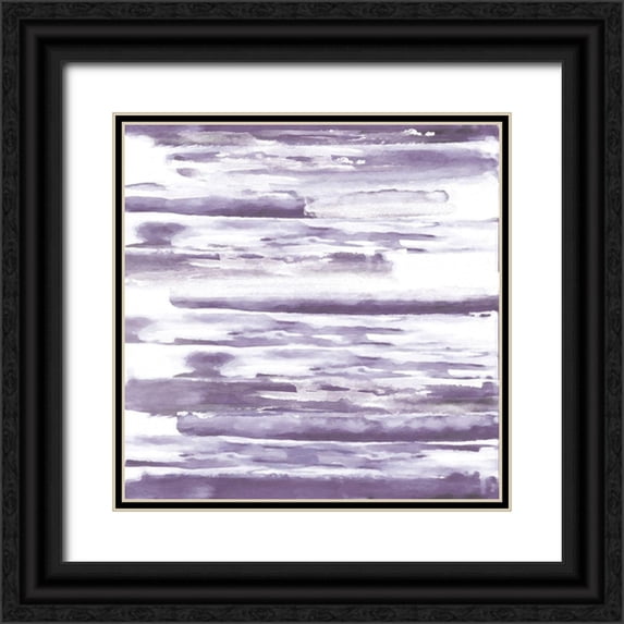 Alvarez, Cynthia 12x12 Black Ornate Wood Framed with Double Matting Museum Art Print Titled - Purple Haze 2