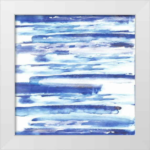 Alvarez, Cynthia 12x12 White Modern Wood Framed Museum Art Print Titled - Blue Haze 1