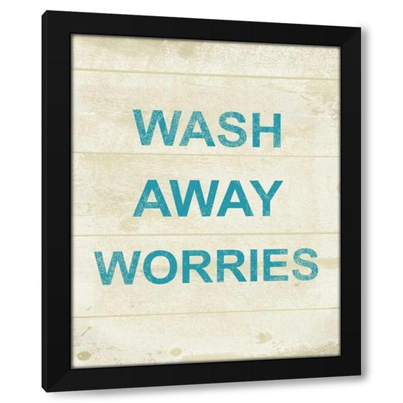 Cynthia Alvarez 12x14 Black Modern Wood Framed Wall Art Titled - Bath 1